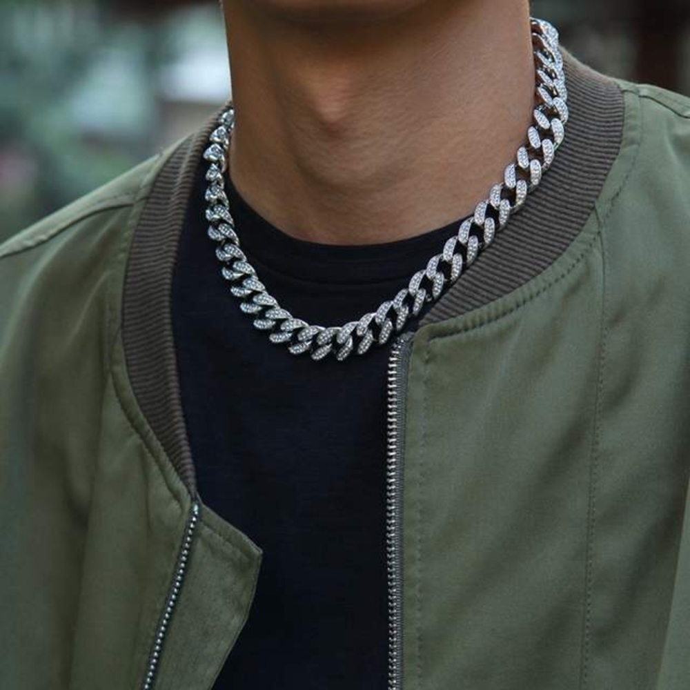 Cuban link hip hop chain 18” 20”